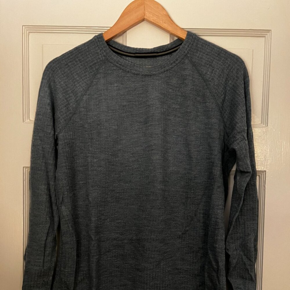 Smartwool Thermal Waffle Crew, Blue, Large